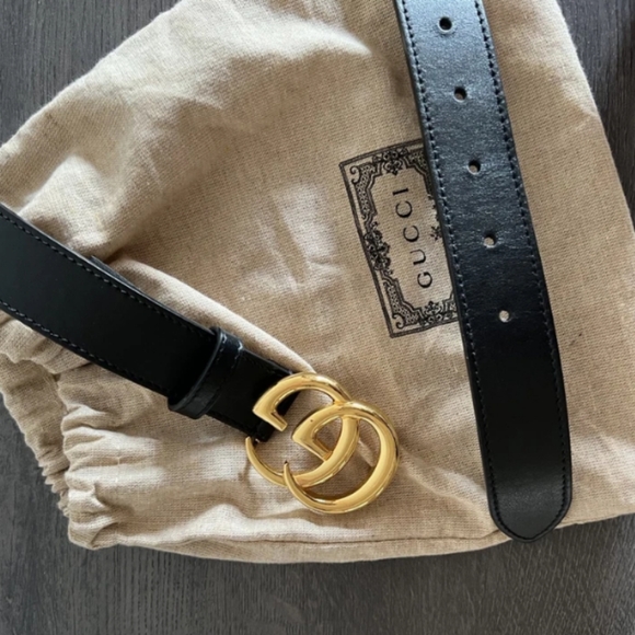 Gucci Black Belt